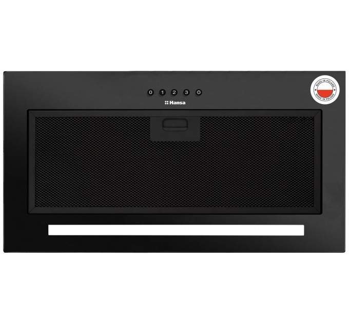 Вытяжка Hansa встраиваемая, 55см, 280м3ч, черный