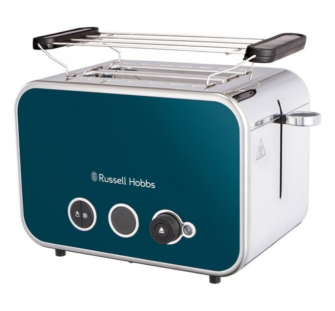 Russell Hobbs toaster Distinctions 2-Slice 1670Вт, подогрев, разморозка, пластик, синий