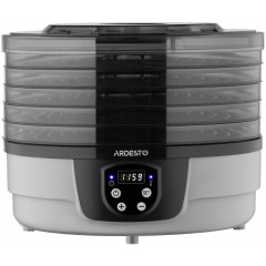 Сушарка для продуктів ARDESTO FDB-532TTC, 250Вт, піддонів -5x3см, діаметр-32см, макс-70°С, таймер, електр. управління, пластик , білий