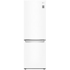 Холодильник LG з нижн. мороз., 186x60х68, холод.відд.-234л, мороз.відд.-107л, 2дв., E, NF, інв., диспл внутр., зона св-ті, білий