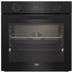 Духова шафа Beko електрична, 72л, A, дисплей, конвекція, телескопічні направляючі, чорний