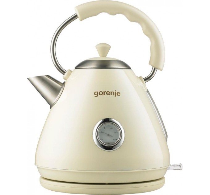 Электрочайник Gorenje 1.7л, пластик, бежевый