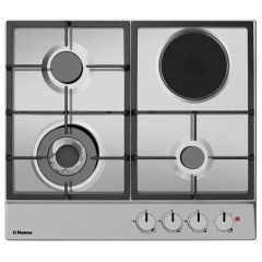 Варильна поверхня Hansa комбінована (3 газ + 1 електро), 59см, нерж