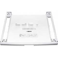 Комплект монтажный Bosch для соединения стиральной машины с сушильной машиной, выдвижная полка, белый