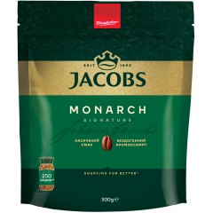 Кофе Jacobs растворимый, 500г, Monarch, купаж арабика/робуста