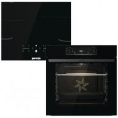 Комплект Gorenje (духовка електрична BOS6737E06BG + поверхня індукційна GI6401BSC), 743032, чорн