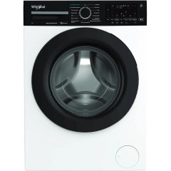 Стиральная машина Whirlpool фронтальная, 7кг, 1400, A, 49.6см, дисплей, пар, инвертор, люк черный, белый