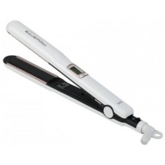 Випрямитель Rowenta Premium Care Liss&Curl, 34Вт, темп.режимов-5, 130-200С, дисплей, ионизация, стеклокерамика, бело-розовый