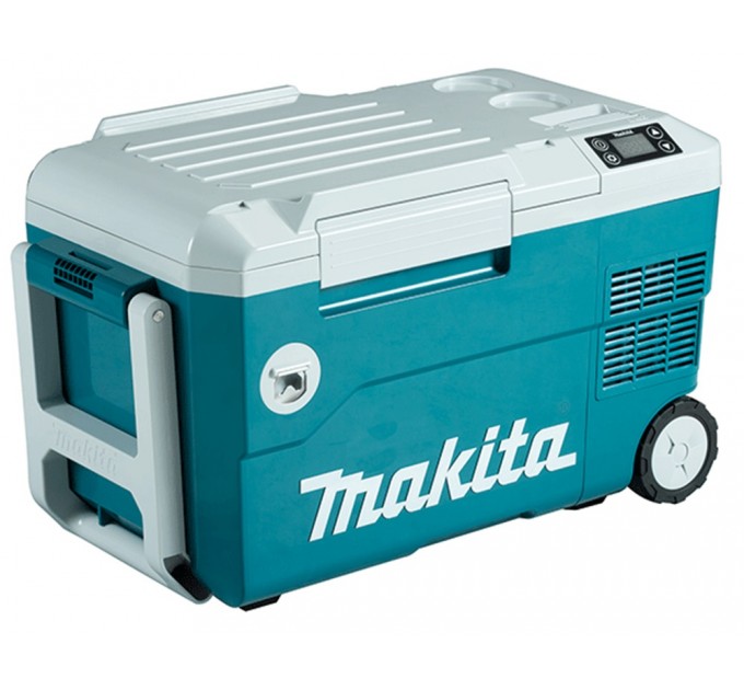 Холодильник аккумуляторный мобильный Makita DCW180Z, 220 / 12В /18В LXT, с функцией нагрева, -18°/+60°, 20л, 13кг