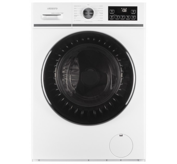 Пральна машина ARDESTO фронтальна Black Mars, 6кг, 1200, А++, 45см, дисплей, пара, білий