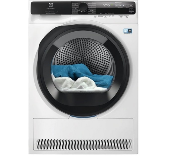 Сушильная машина Electrolux тепловой насос, 9кг, A+++, 64см, дисплей, инвертор, белый