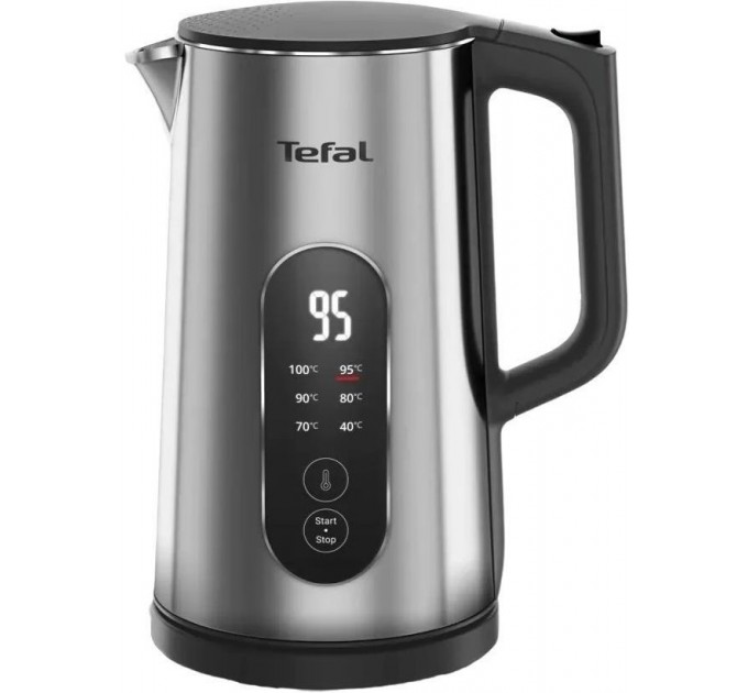 Электрочайник Tefal Selection 1.7л, с двойными стенками, 6 темп.реж, сенс. управл., серый