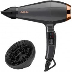 Фен Babyliss Air Pro, 2200Вт, режимов-2, дифузор, иониз-я, хол. обдув, черный