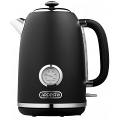 Электрочайник ARDESTO Vintage Dream 1.8л, Strix, металл, чёрный матовый
