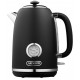 Электрочайник ARDESTO Vintage Dream 1.8л, Strix, металл, чёрный матовый