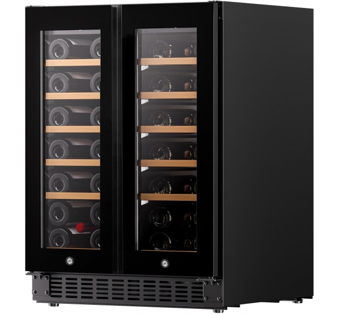 Холодильник Philco для вина, 87x60x57, холод.отд.-116л, зон - 2, бут-40, диспл, подсветка, черный