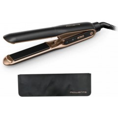 Випрямитель Rowenta Thermocare Ultimate Experience, темп.режимов-5, 150-210С, дисплей, керамика, черно-золотой
