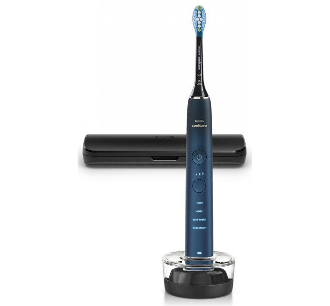 Щетка зубная электр. Philips Sonicare DiamondClean 9000 Series, 62т. колеб/мин, насадок-1, футляр, Bluetooth, черный
