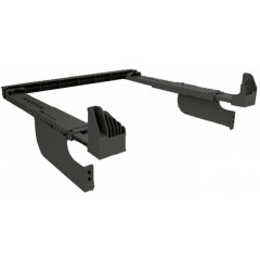 Комплект монтажний Beko для з'єднання пральної машини з сушильною машиною, 40-56 см, антрацит