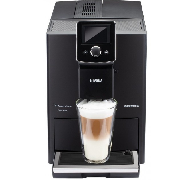 Кофемашина NIVONA CafeRomatica 1.8л, зерно + молоко, автомат.капучинатор, аторецептов - 9, черный