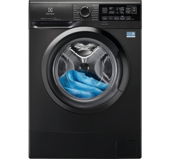 Стиральная машина Electrolux фронтальная, 7кг, 1200, A, 48см, дисплей, инвертор, серебристый