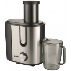 Соковыжималка Gorenje центробежная 900Вт, чаша-1.1л, жмых-1.5л, желоб на целое яблоко, пластик/металл, черный