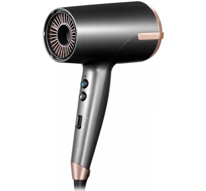 Фен Remington One, 2000Вт, режимов-8, дифузор,чехол,иониз-я, хол. обдув, серый