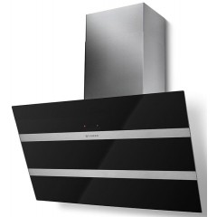 Вытяжка Faber наклонная, 80см, 1219м.куб/ч, Steelmax Ev8 Led Bk A80, черный/нерж
