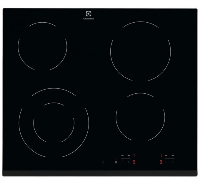 Варочная поверхность Electrolux электрическая стеклокерамическая, 60см, черный