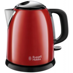 Электрочайник Russell Hobbs Colours Plus Mini 1л, металл, красно-черный