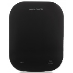 Ваги Gorenje кухонні, 10кг, AAAx3 в комплекті, скло, чорний