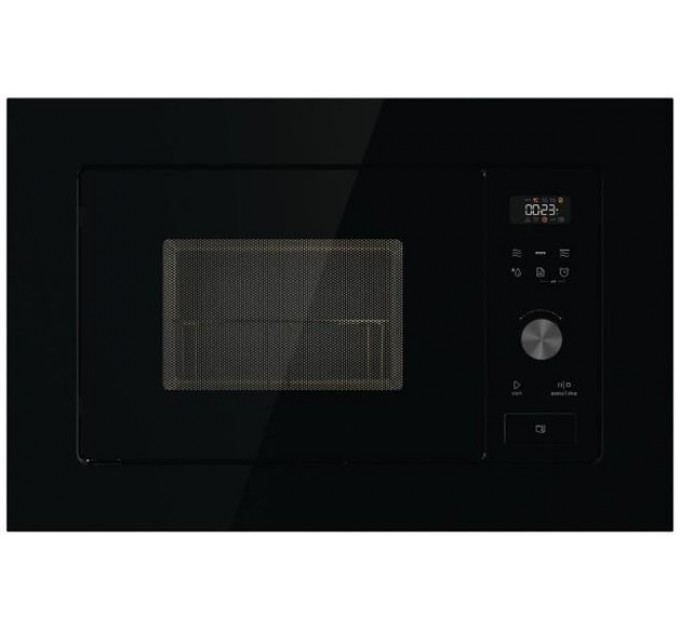 Мікрохвильова піч Gorenje вбудовувана, 20л, електр. управл., 800Вт, гриль, дисплей, чорний