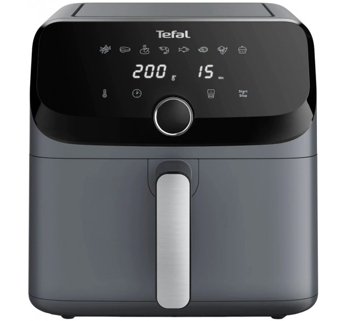 Мультипіч Tefal Easy Fry Mega, 1700Вт, чаша-7.5л, сенсорне керув., 8 програм, пластик, темно-сірий