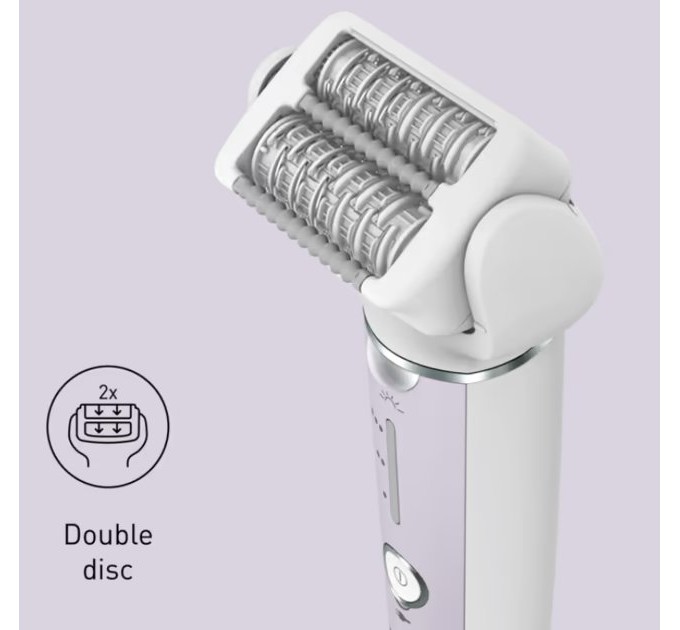 Эпилятор Panasonic пинцетный, аккумуляторный, пинцет.-60, влаж.+сух., чехол, насадок-2, фиолетовый-белый