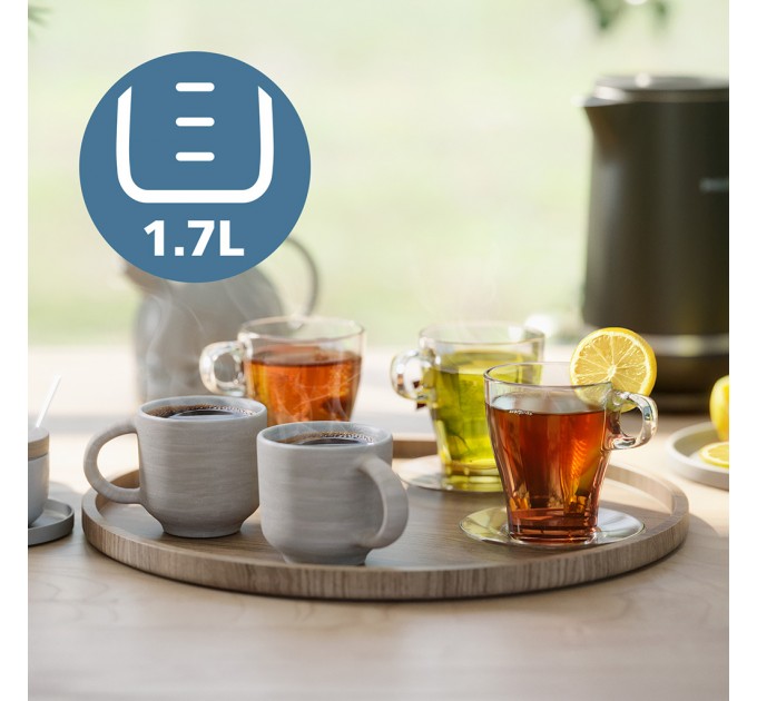 Электрочайник Philips Double Walled Kettle, 1.7л, Strix, с двойными стенками, STRIX, черный