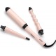 Мультистайлер Babyliss Curl & Wave Trio Styler, 58Вт, темп.режимов-2, 180°C, 210°C , термо коврик, перчатка , керамика, черно-розовый