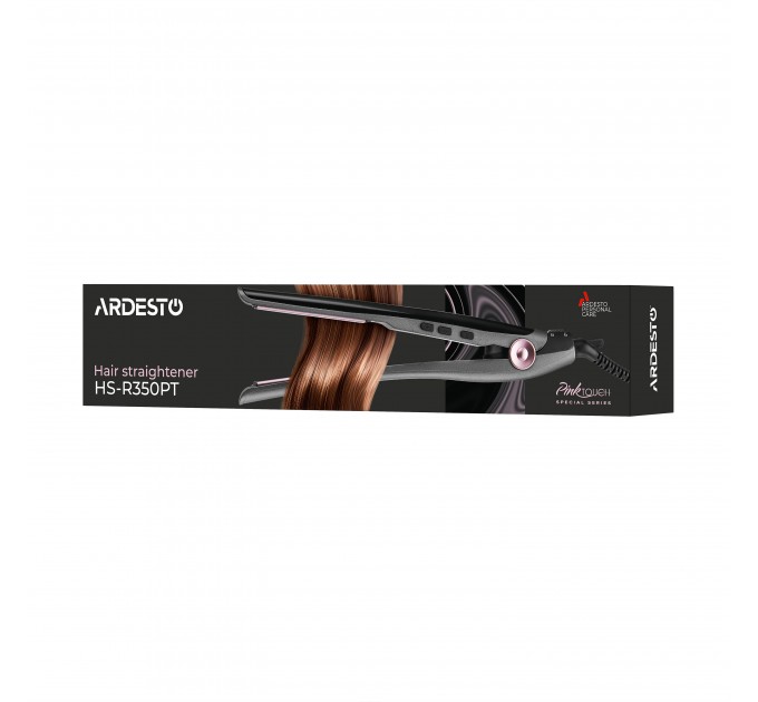 Выпрямитель ARDESTO Pink Touch, 32Вт, 110-200C, керамика, серый+розовый