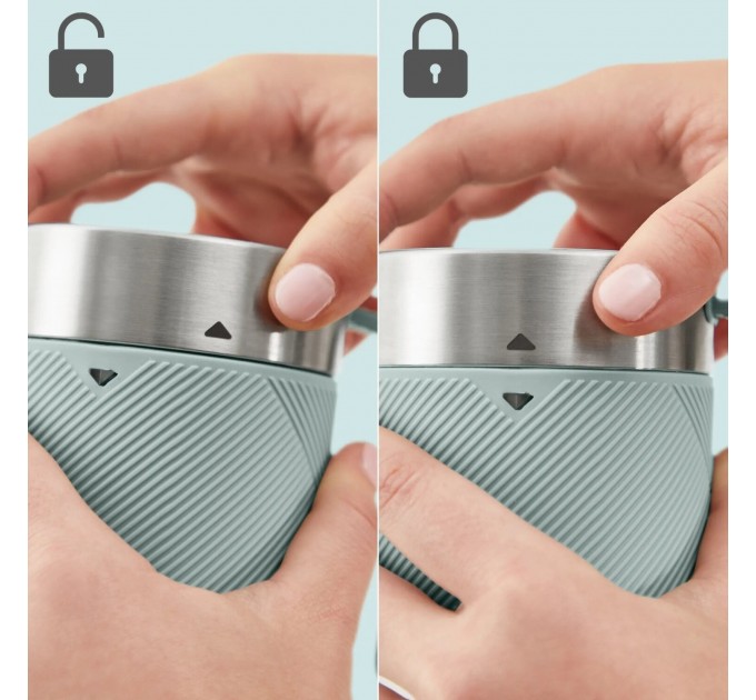 Блендер Tefal Lightmix портативний для смузі, чаша-300мл, USB, тритан, зеленый