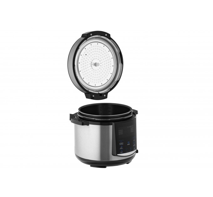 Мультиварка-скороварка ARDESTO, 900Вт, чаша-5л, електронне керув., книга рецептів, метал/пластик, сірий