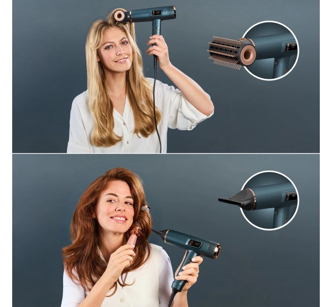 Фен Rowenta aestria For you, 1800Вт, режимов-3, дифузор, иониз-я, хол. обдув, синий