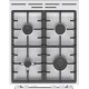 Плита Gorenje газовая, 67л, 50x60см, дисплей, IconLed, чугун, белый