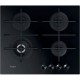 Варочная поверхность Whirlpool газ на стекле, 60см, чугун, конфорка с двойным рядом пламени, черный