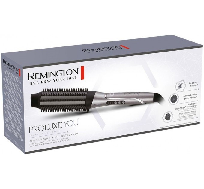 Стайлер Remington ProLuxe You Adaptive, 62Вт, темп.режимов-3, D-38mm, ионизация, керамика, черно-серый