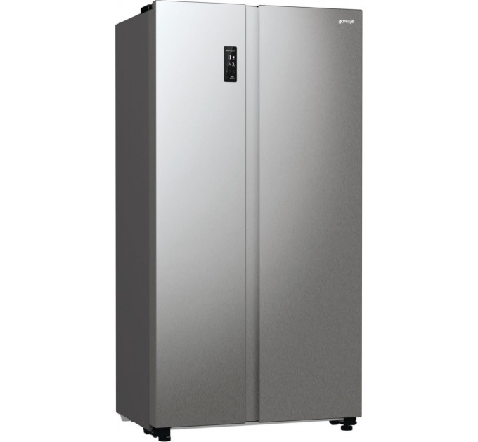 Холодильник SBS Gorenje, 179х67х92см, 2 дв., 356(191)л, А++, NF+, Инв. , Зона св-ти, Внешн.диспл, матовый серый