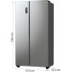 Холодильник SBS Gorenje, 179х67х92см, 2 дв., 356(191)л, А++, NF+, Инв. , Зона св-ти, Внешн.диспл, матовый серый