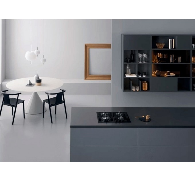 Варочная поверхность Whirlpool газ на стекле, 60см, чугун, конфорка с двойным рядом пламени, черный