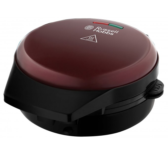 Мультимейкер Russell Hobbs Fiesta 950Вт, алюміній, 3 пластини, корпус-нержав.сталь/пластик, бордо