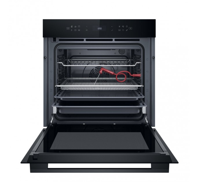 Духова шафа Whirlpool електрична, 73л, A+, дисплей, конвекція, піроліз, телескопічні напрямні, чорний