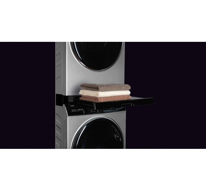 Комплект монтажный Haier для соединения стиральной машины с сушильной машиной, 47-60см, черный