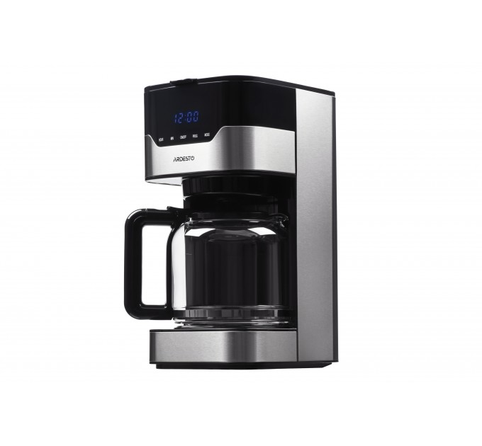 Кавоварка ARDESTO крапельна 1.5л, мелена, чорно-сріблястий